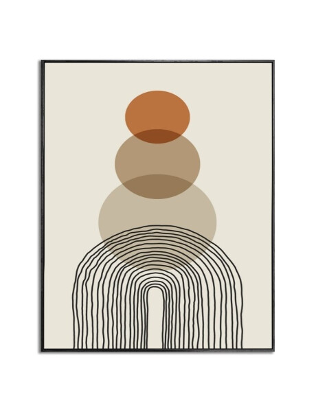 CUADRO CANVAS 40x50cm MARCO PIRAMIDE CIRCULOS CUADRO CANVAS 40x50cm MARCO PIRAMIDE CIRCULOS