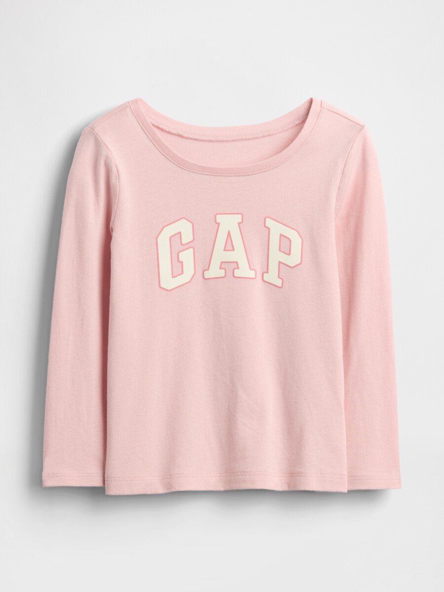 V-FRCH LS LOGO TEE - PURE PINK 