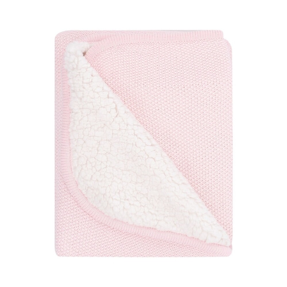 Manta rebozo hilo corderito KIKKABOO rosado