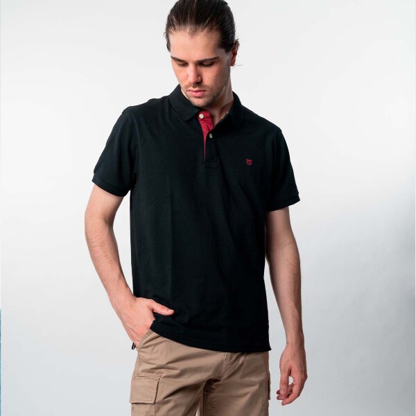 Remera Piqué Black
