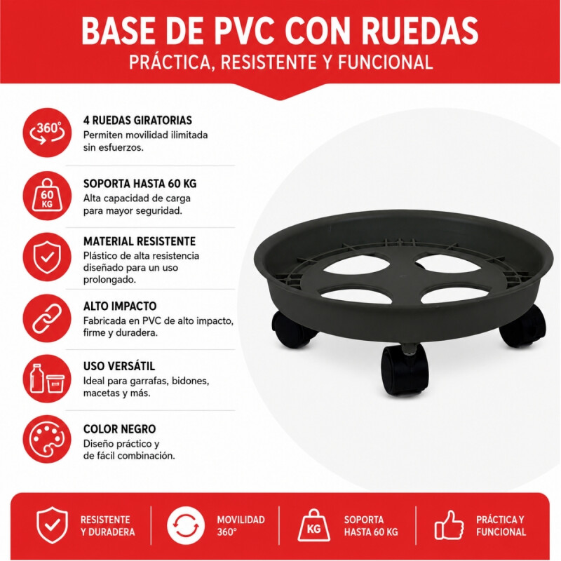 Soporte de garrafas NEGRO