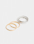 Pulseras Rígidas Sets De metal Set De Pulseras Rígidas Mixplating - Combinacion Tricolor