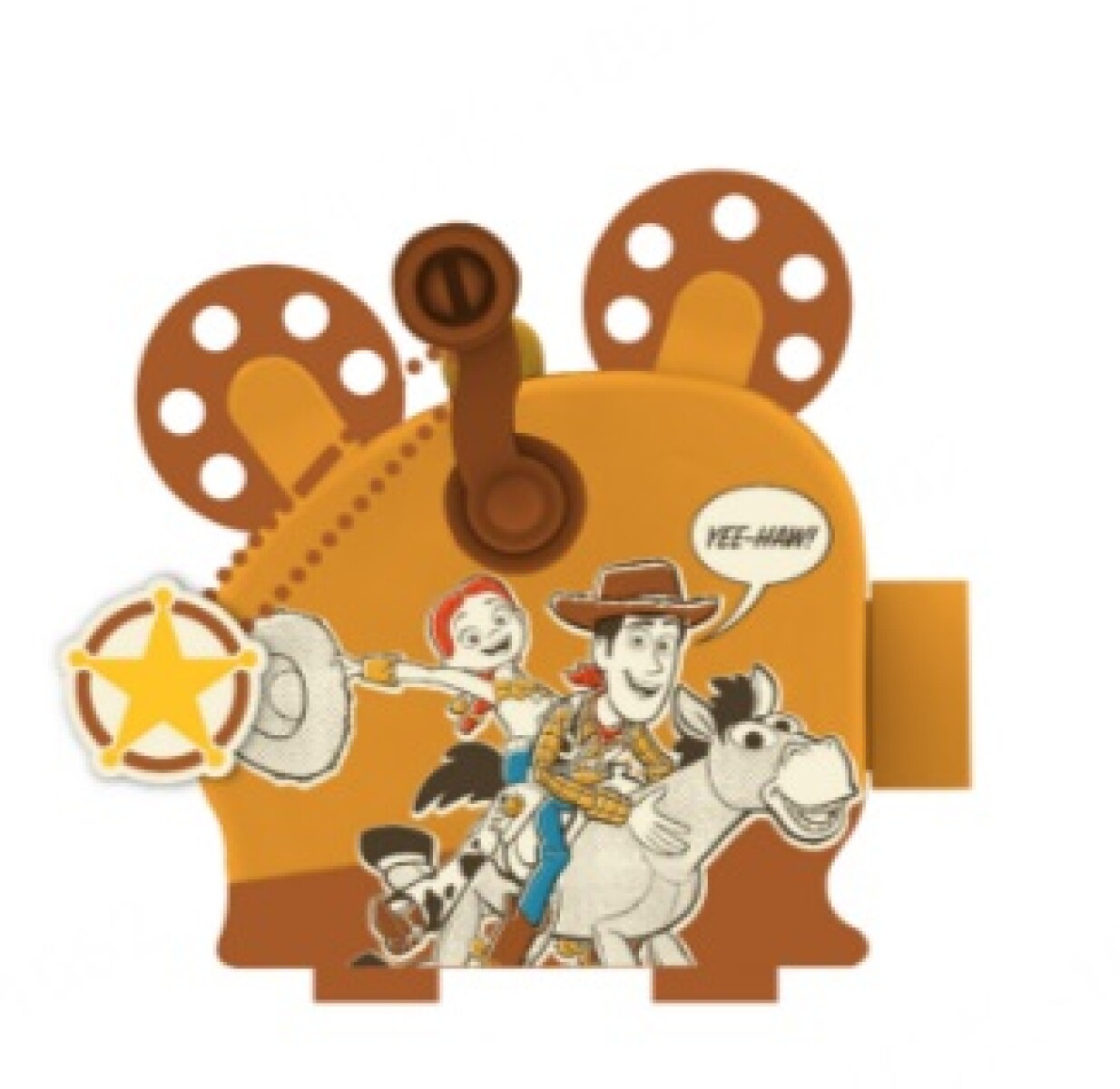 Llavero proyector Toy Story - marrón 