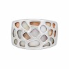Anillo figuras irregulares.-Plata 925 -Nácar-AN4713 conpiedra