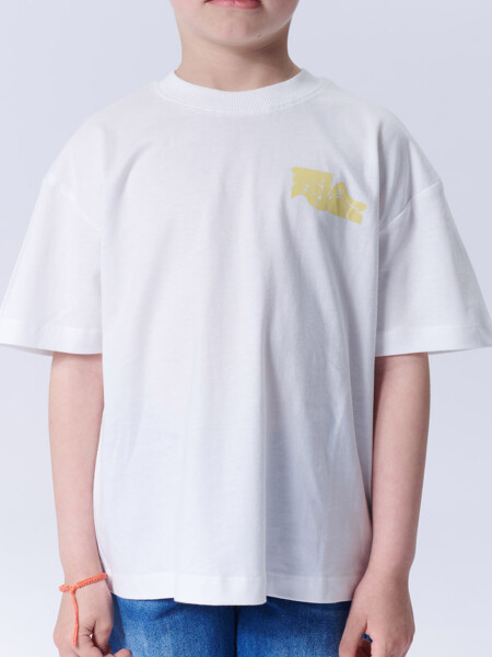 Remera algodón Fotos Blanco