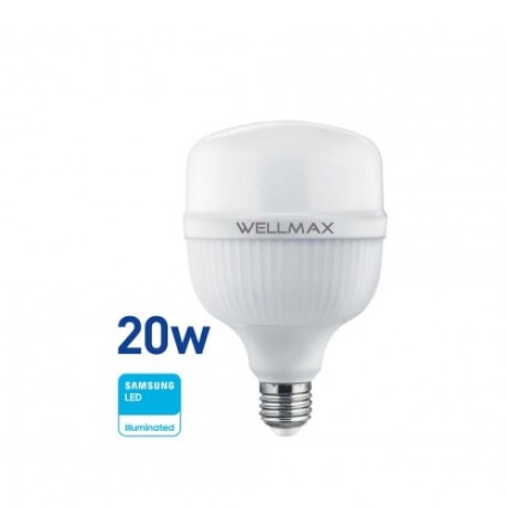 Lampara Led T-Bulb 20W - E27 Luz Fría Wellmax Lampara Led T-Bulb 20W - E27 Luz Fría Wellmax