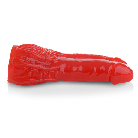 Consolador Doble Placer Macizo Rojo