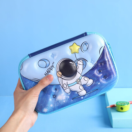 Cartuchera brio 1 cierre con divisiones Astronauta
