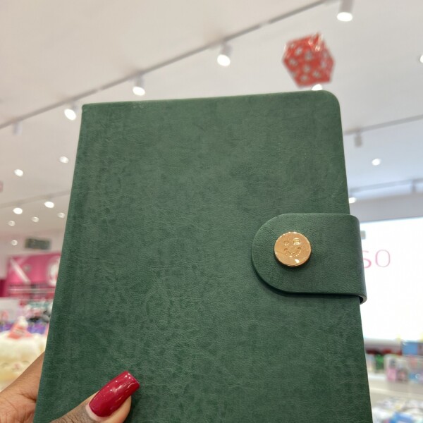 Cuaderno cuerina B6 verde