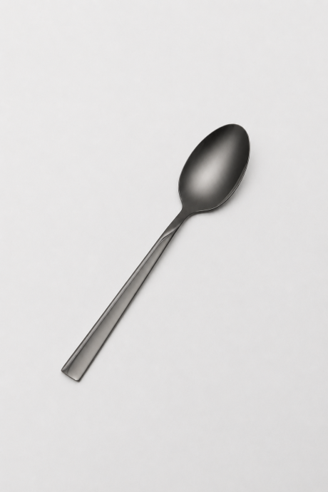 Cuchara De Té Asher Set 4un. Negro Brillante Color Unico