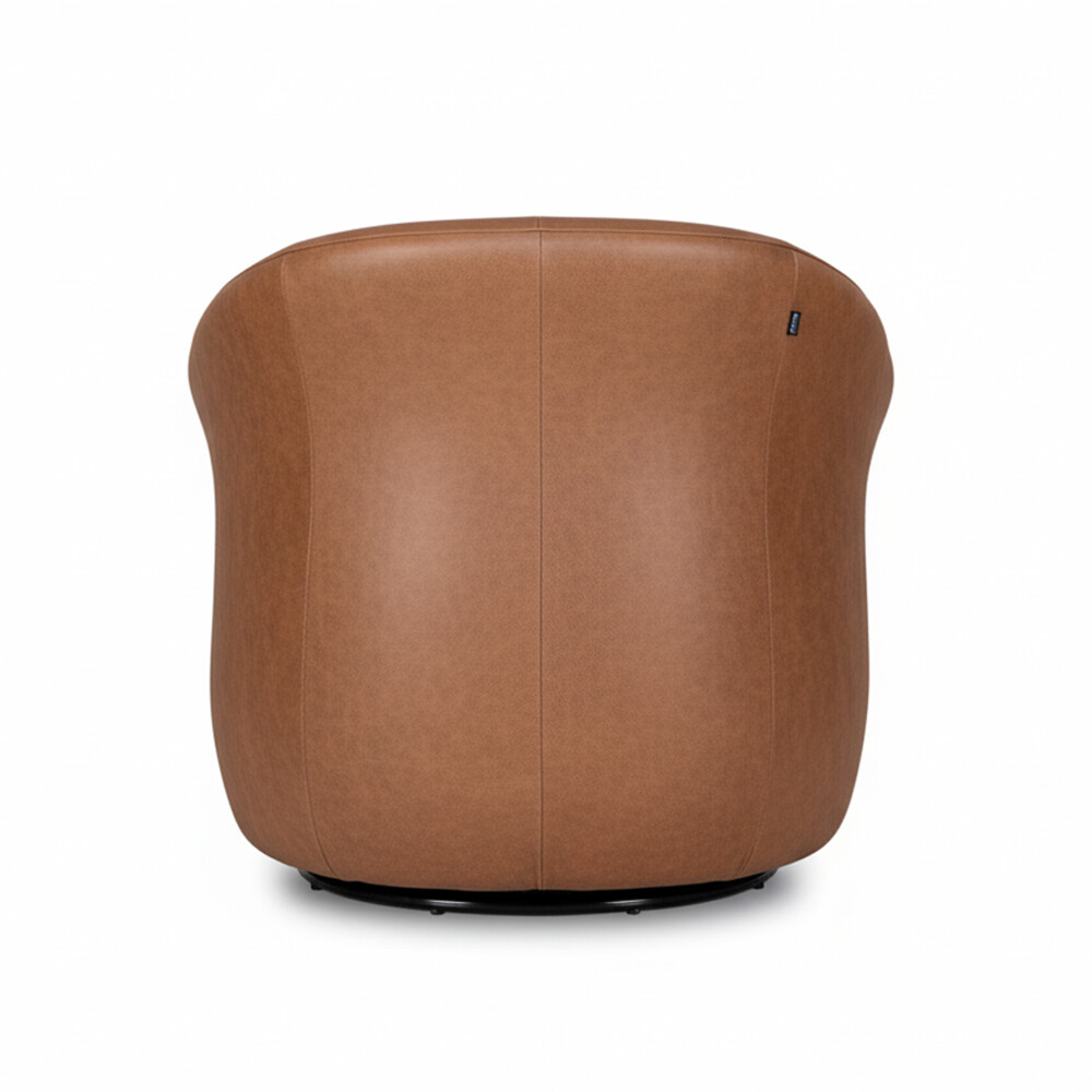Butaca Giratoria 1 Cuerpo Air Vintage - 100% Cuero Copper