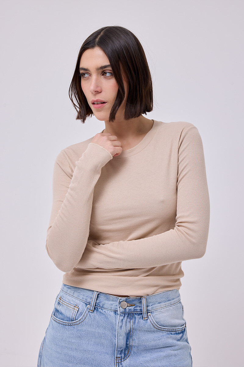 Remera Lila - Beige 