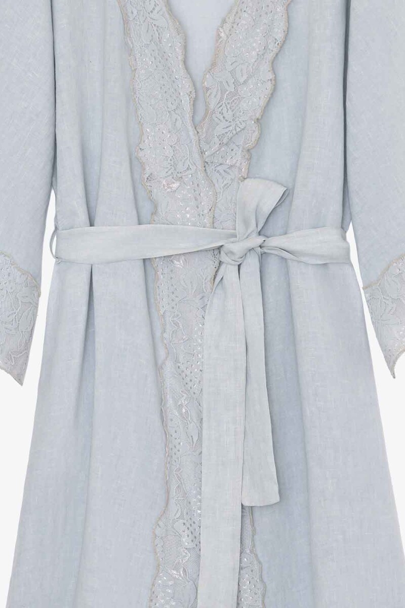 KIMONO ENCAJE Gris