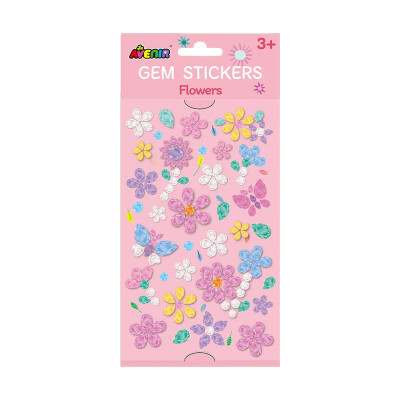 Gem Stickers Gemas Brillos Avenir Flowers