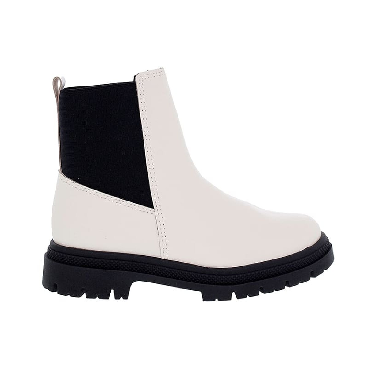 Botas - Moleca - Moleca Bota c/elasticos de Mujer - 5342.100-23624 - Blanco-negro 