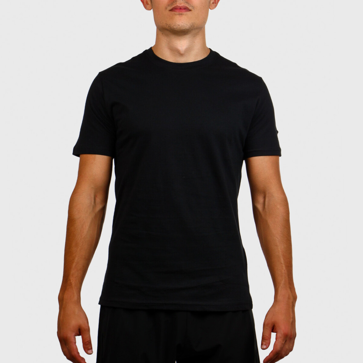 Diadora Hombre T-Shirt Deportivo Crew Neck - Negro 