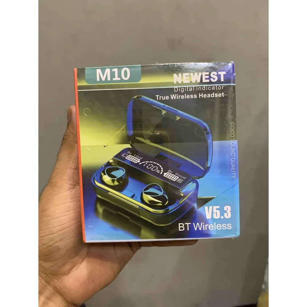 Auriculares Inalambricos negros C/estuche M10 Auriculares Inalambricos negros C/estuche M10