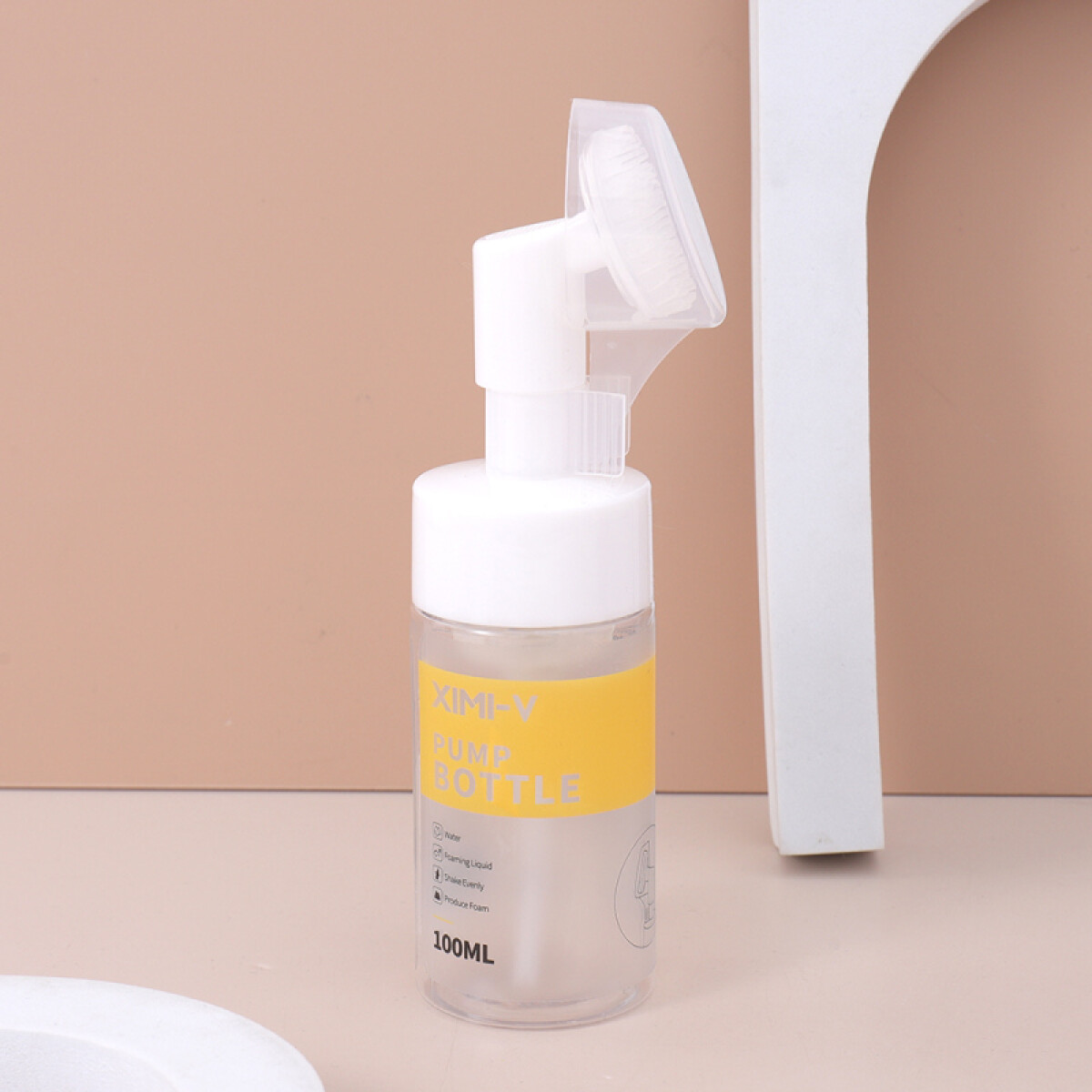 Botellita De Viaje De Espuma Con Cepillo - 100ml 