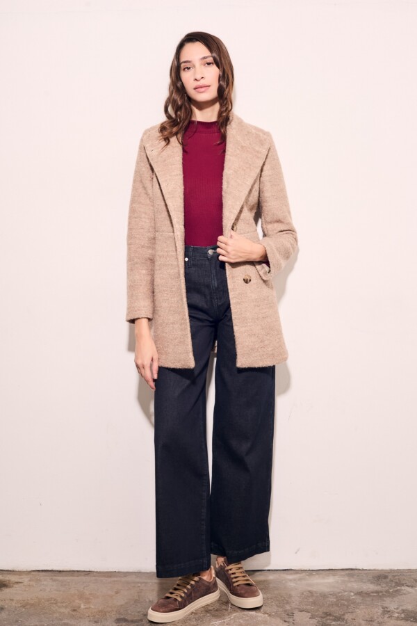Tapado Boucle Lana Beige Melange