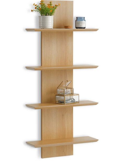 Estante pared BORUM 4 estantes color roble Estante pared BORUM 4 estantes color roble