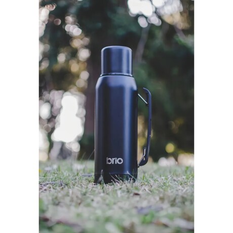 Termo Brio 1 Litro Acero Inox con Pico Cebador NEGRO