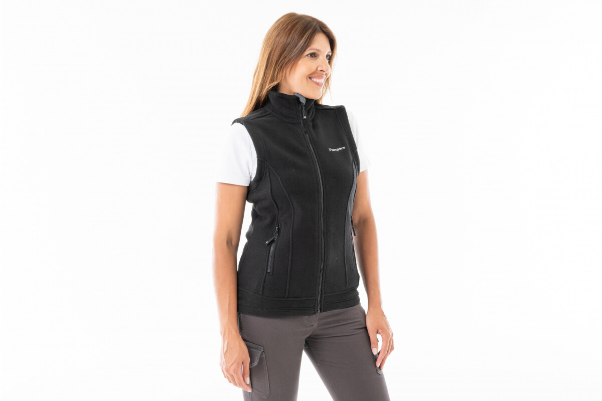 CHALECO POLAR MONTTES MUJER Negro
