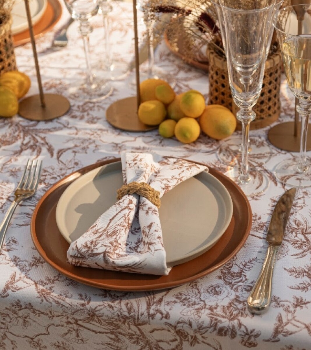 Set X4 Uni. Servilletas 45x45 - Autunno 