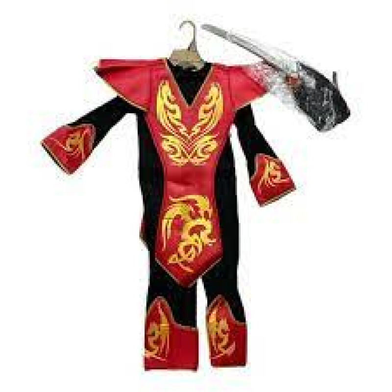 Disfraz Ninja con Espada, Máscara y Estrella talle S Disfraz Ninja con Espada, Máscara y Estrella talle S
