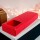 Caja eco bombones 6x12x2,5 cm. (3 bombones) ROJO
