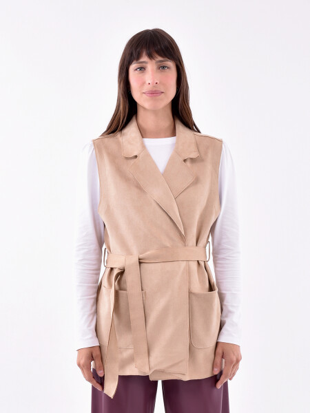 CHALECO JACKIE BEIGE