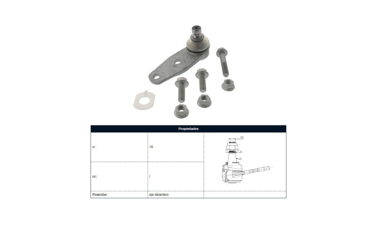 Rotula Del Renault Clio/Express/Twingo/Kangoo/R11/R19/R9 81-25 Der/Izq Rotula Del Renault Clio/Express/Twingo/Kangoo/R11/R19/R9 81-25 Der/Izq