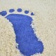Alfombra 40x60cm AZUL Y BLANCO