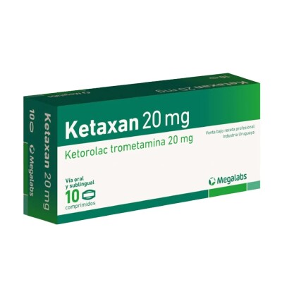 Ketaxan 20 Mg. 10 Comp. Ketaxan 20 Mg. 10 Comp.