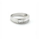 Anillo Oro 18K Blanco Y 7 Brillantes Baguettes Anillo Oro 18K Blanco Y 7 Brillantes Baguettes