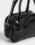 Bowling Cartera Bowling Croco - Negro