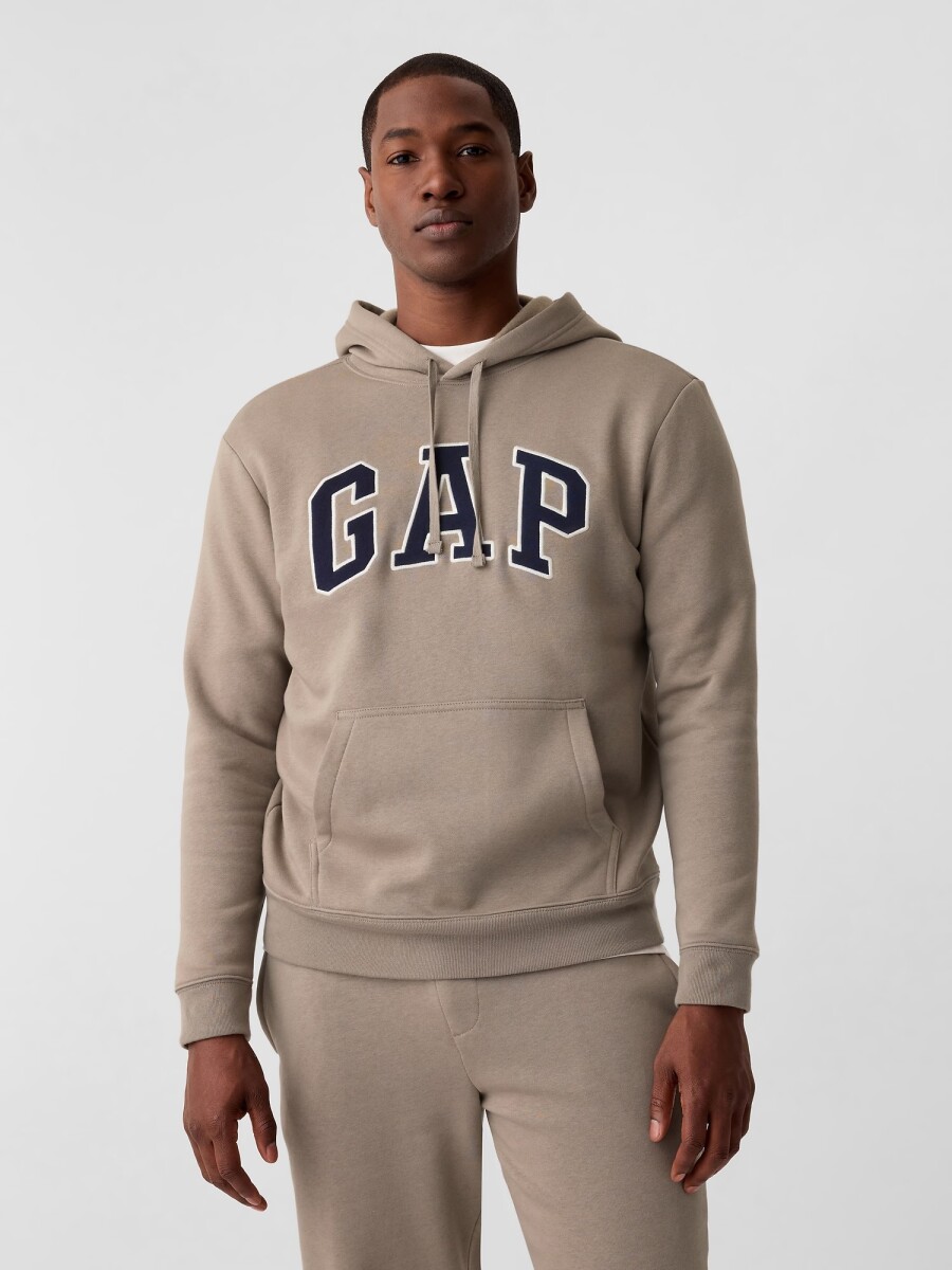 Canguro Logo Gap Con Felpa Hombre - Trigger Brown 