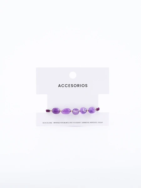 PULSERA AMATISTA VIOLETA