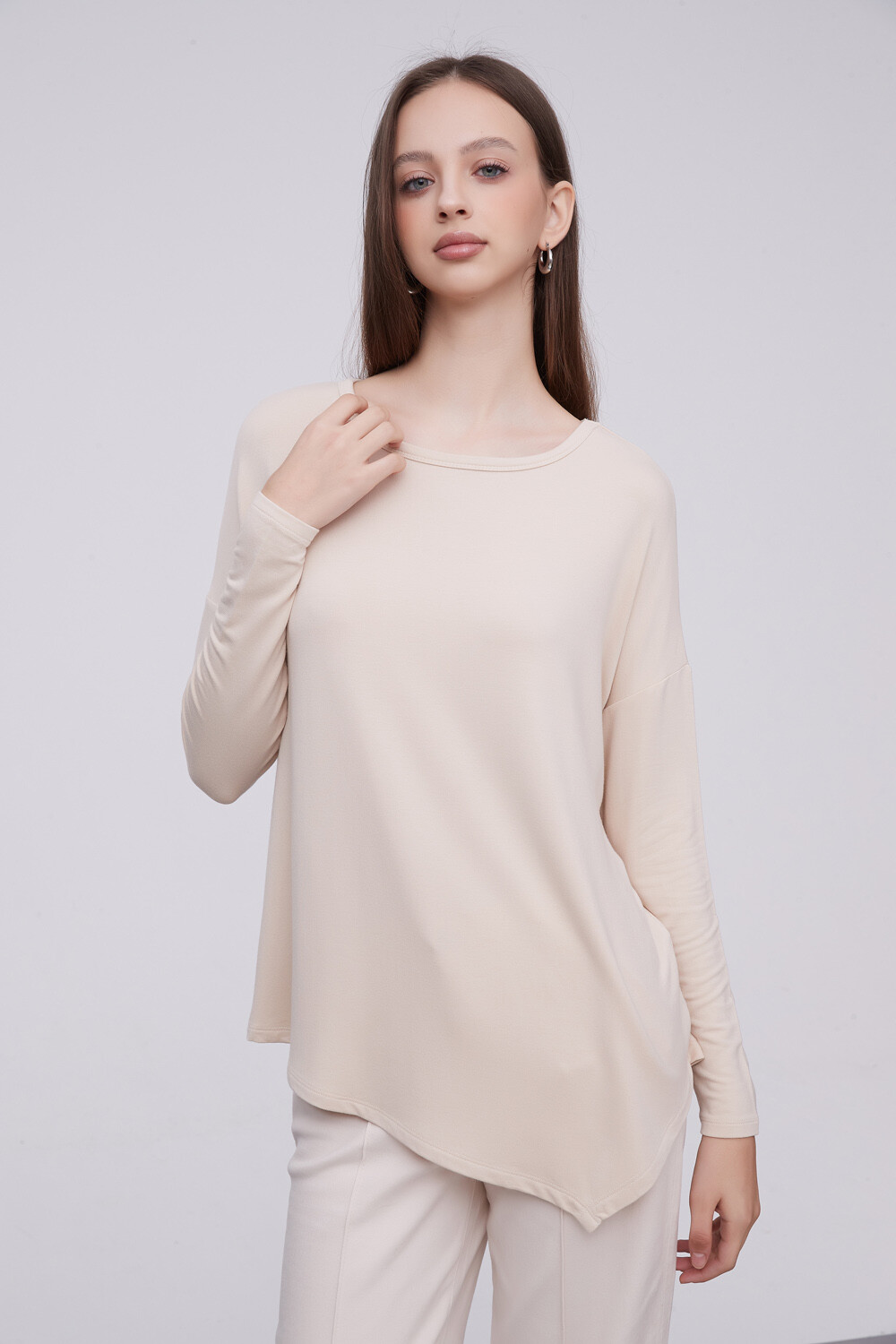 Remera Jolina Beige Melange