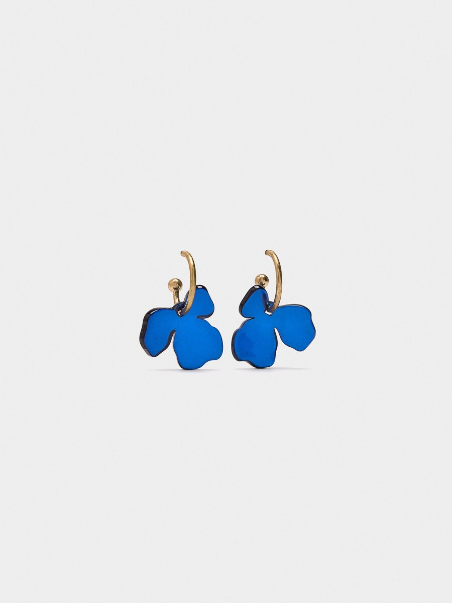 Aros Con Flor multicolor