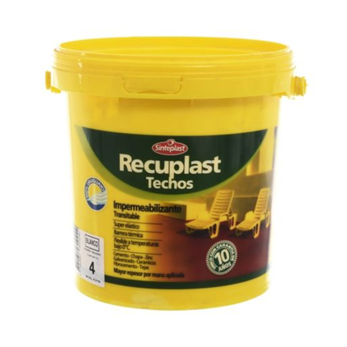 RECUPLAST TECHOS TEJA 4KG SINTEPLAST ++ - N/a 