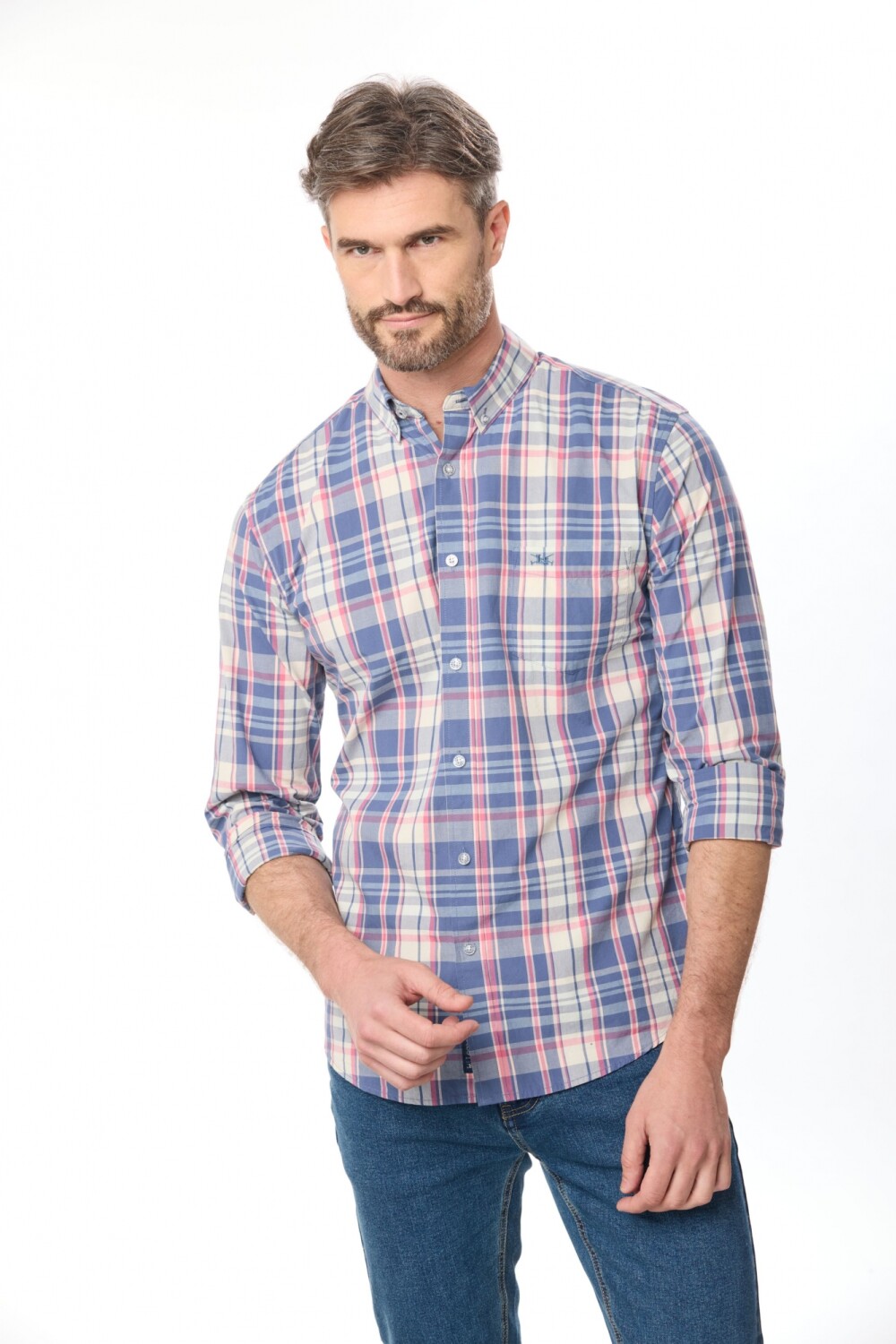 CAMISA A CUADROS Rojo