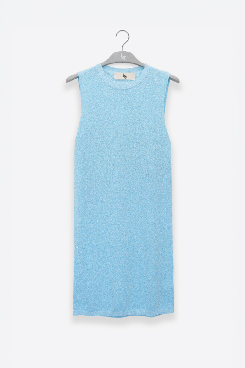 TEE KNIT DRESS Celeste