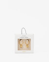 Aros Argollas Metal Aros Argolla Acero Corazón - Dorado