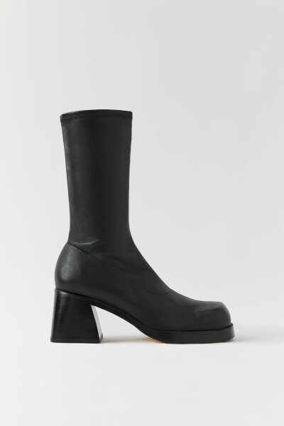 Elke Black Stretch Boots Black