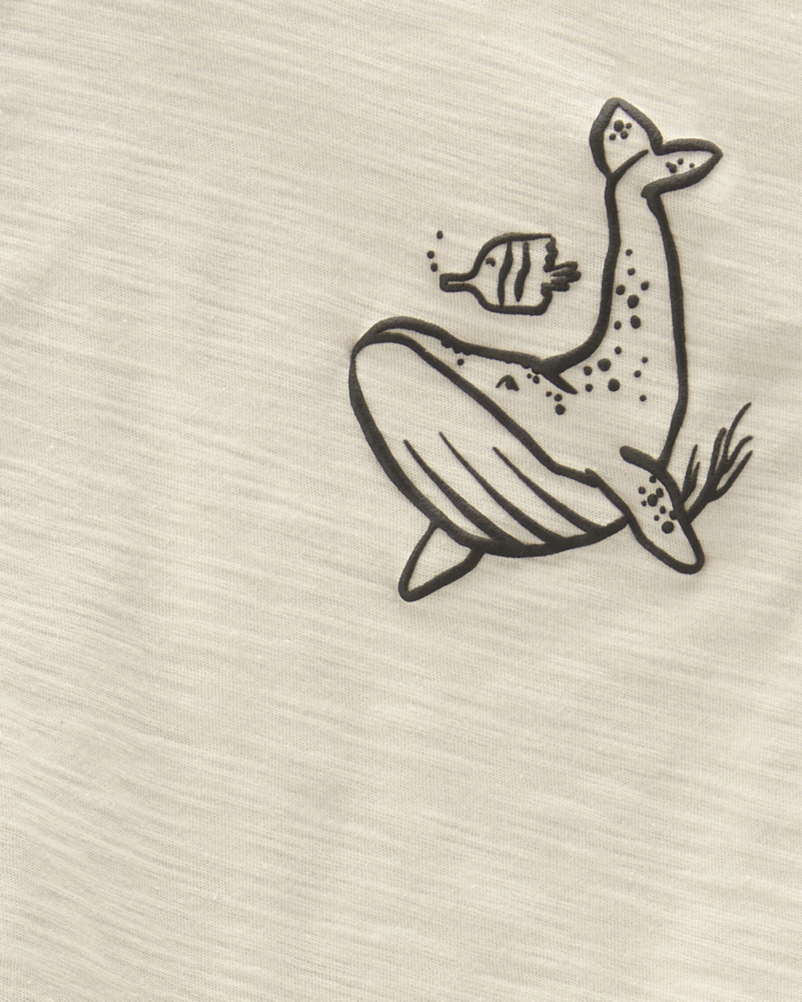 Set dos piezas de algodón, short y musculosa diseño ballenas Sin color