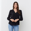 Blusa Plisada NEGRO