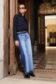 Jean wide leg Ada bicolor jean medio