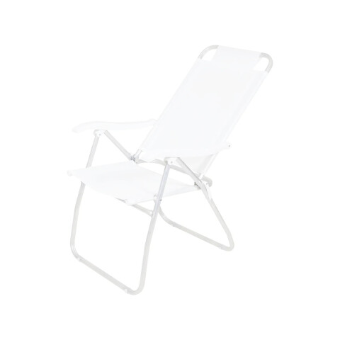 Silla Plegable de Aluminio 4 Posición Blanco