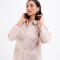 Camisa pespunte Laila beige