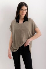 Blusa Athenia Beige Lurex